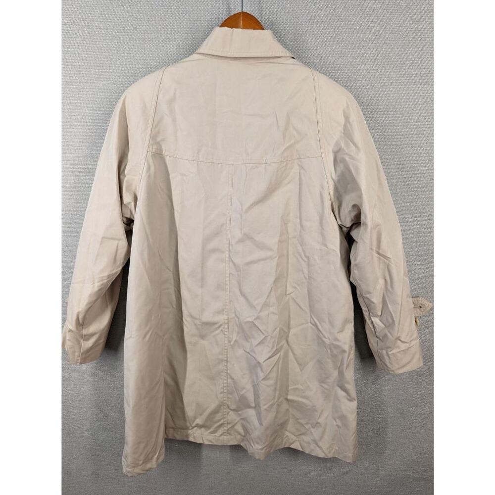 London Fog Lined Coat Jacket 12 Reg Beige Plush Removable Lining -T0124 - Picture 4 of 6